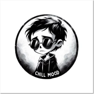 chill sad mood kid Posters and Art